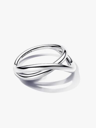 Inel tip infinity cu aspect organic