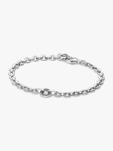 Brățară cu lanț voluminos pavé Pandora Signature