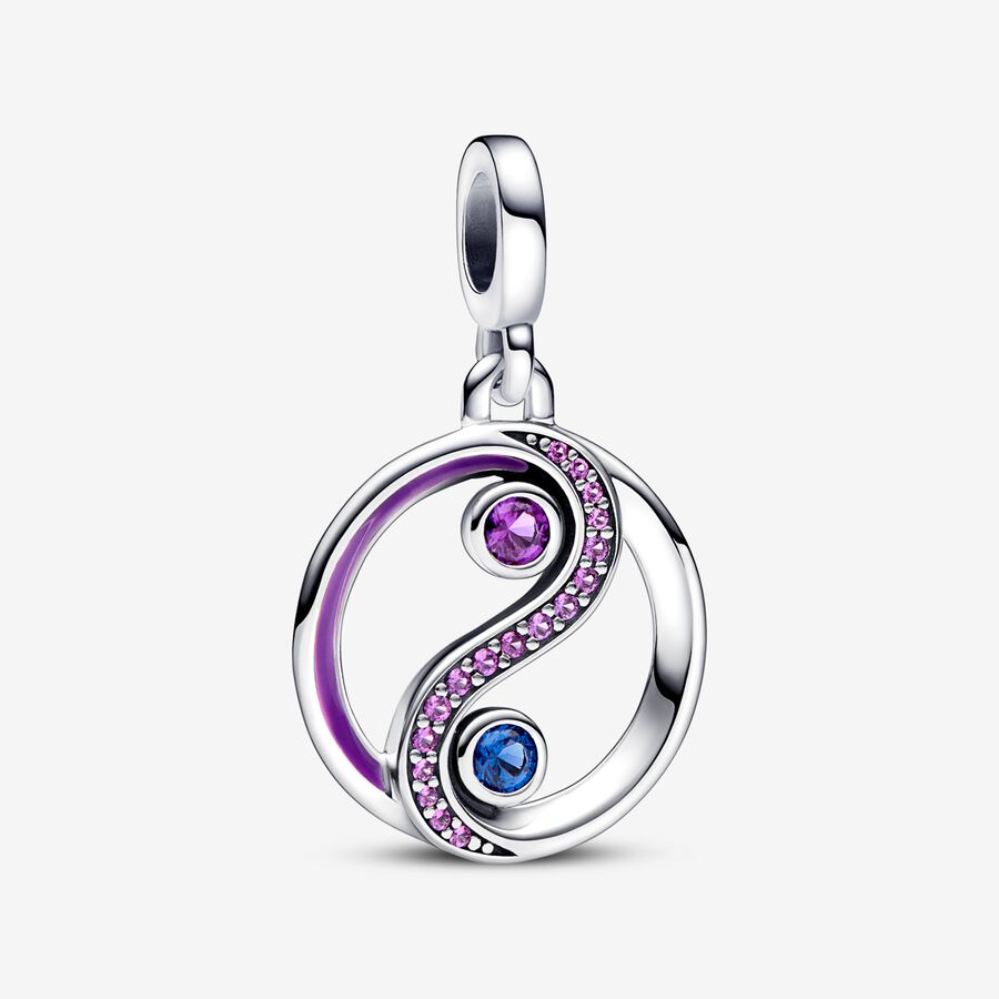 Talisman de tip medalion cu Yin și Yang în echilibru Pandora ME image number 0