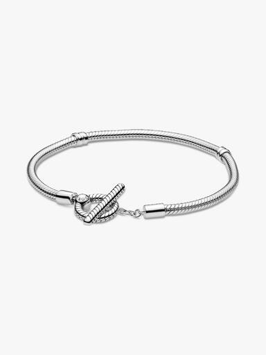 Brățară tip lanț clasic cu bară în T Pandora Moments