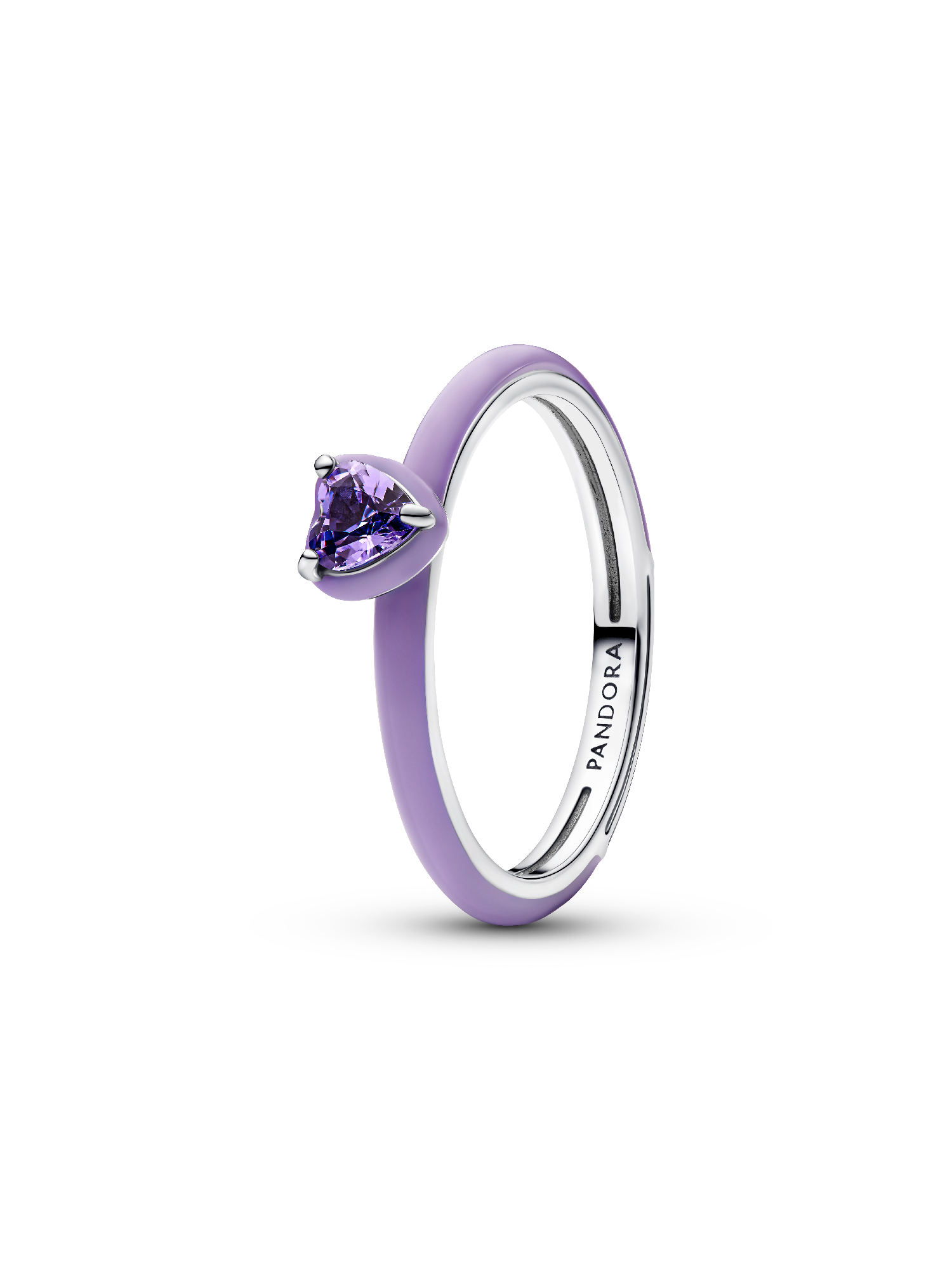 Inel violet cu chakra inimii
