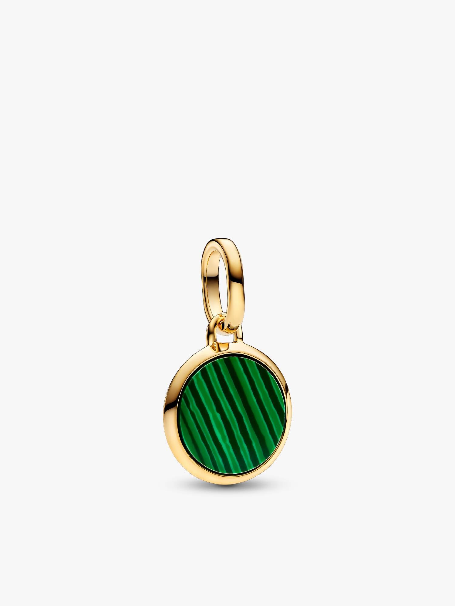 Mini talisman de tip medalion verde inscripționabil
