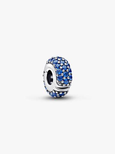 Talisman cu ornament cu piatră albastru regal