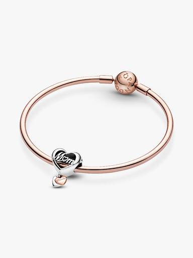 Talisman cu inimioară „Thank You Mum” (Îți mulțumesc, mamă)