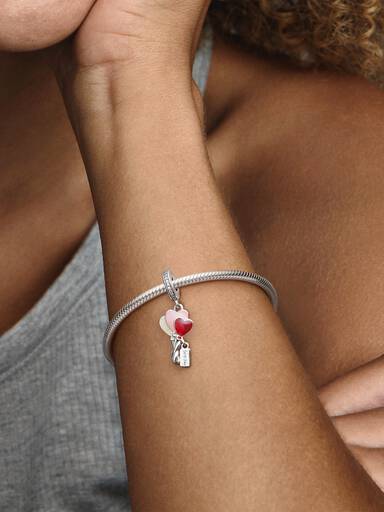 Talisman de tip pandantiv cu baloane „Happy Bday”