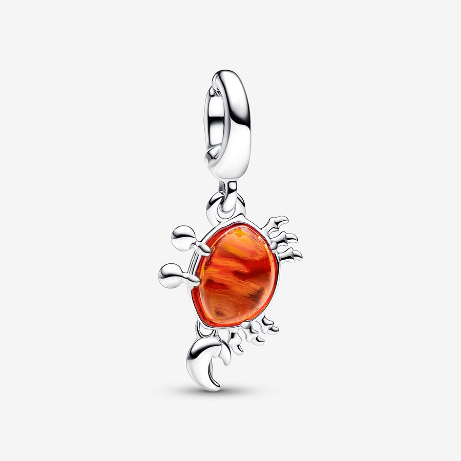 Talisman de tip pandantiv cu crabul Sebastian Mica sirenă de la Disney image number 0