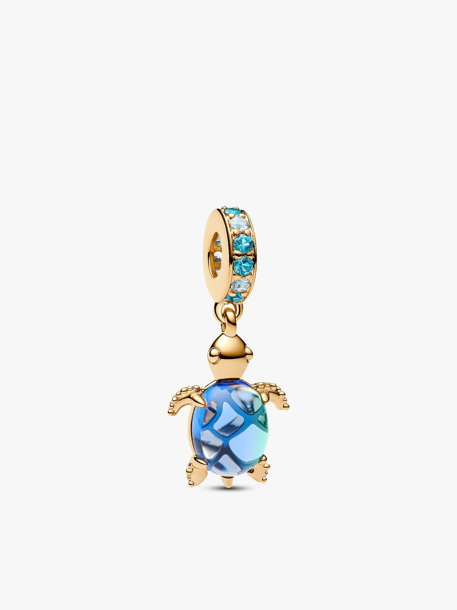 Talisman de tip pandantiv din sticlă de Murano cu țestoasă de mare