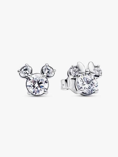Cercei strălucitori cu șurub, cu Mickey Mouse și Minnie Mouse de la Disney