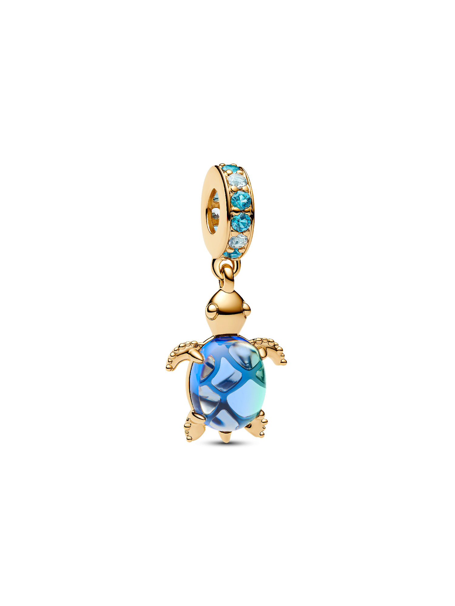 Talisman de tip pandantiv din sticlă de Murano cu țestoasă de mare