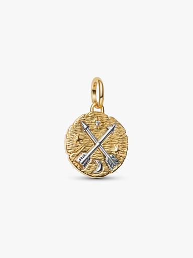 Talisman de tip medalion cu săgeți încrucișate