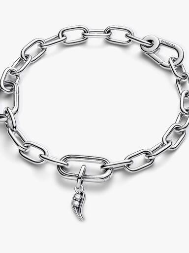 Mini talisman de tip pandantiv strălucitor cu aripi de înger Pandora ME