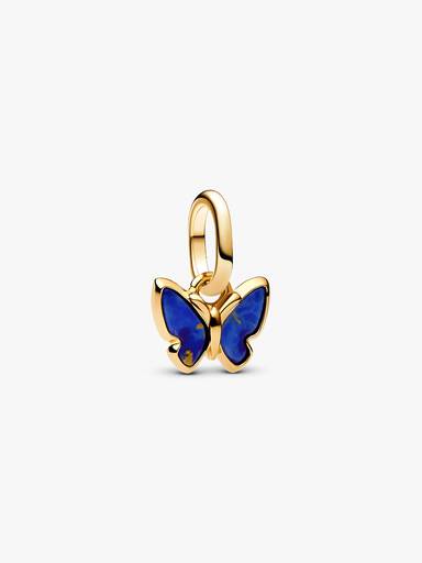Mini talisman de tip pandantiv cu fluture albastru