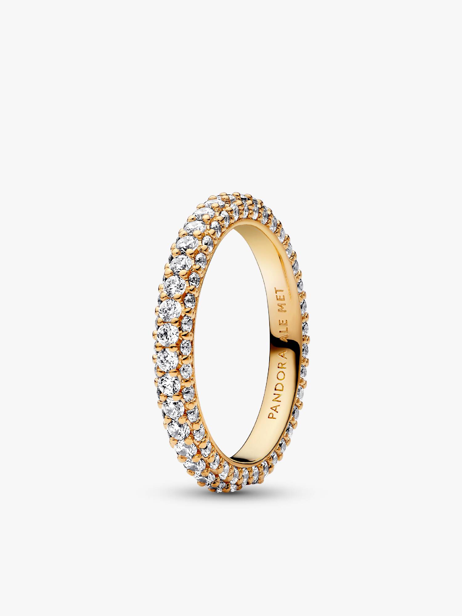 Inel cu un singur rând de pietre pavé Pandora Timeless
