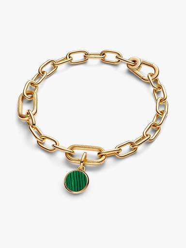 Mini talisman de tip medalion verde inscripționabil