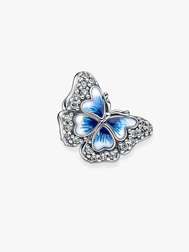 Talisman strălucitor cu fluture albastru