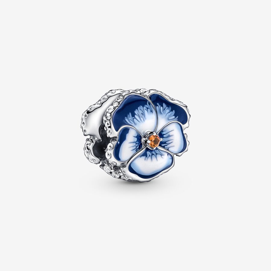 Talisman cu panseluță albastră image number 0