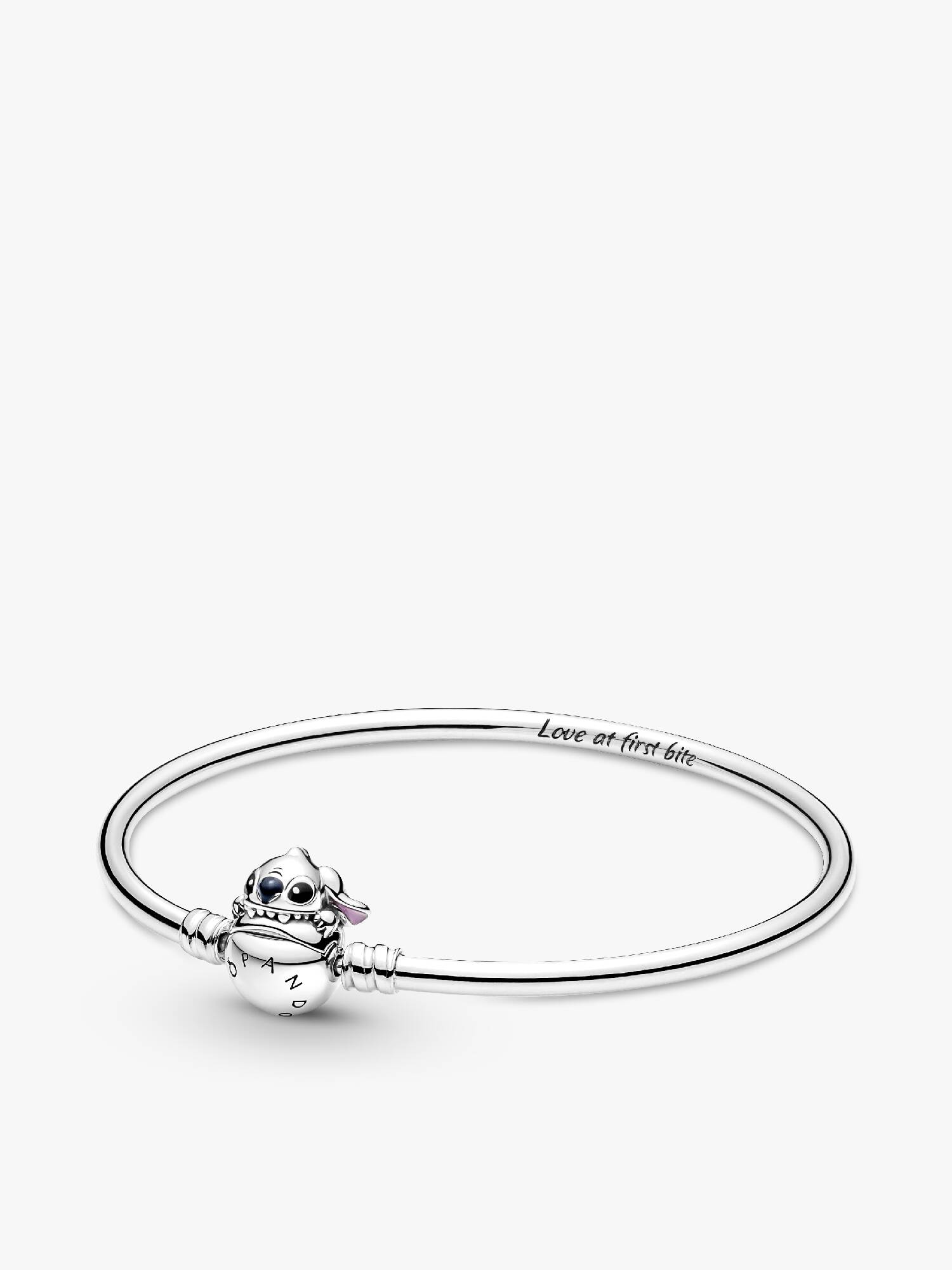 Brățară fixă cu închizătoare Pandora Moments cu Stitch de la Disney