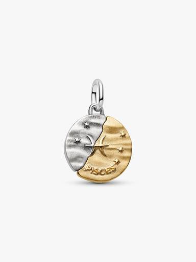 Talisman de tip medalion cu semnul zodiacal Pești