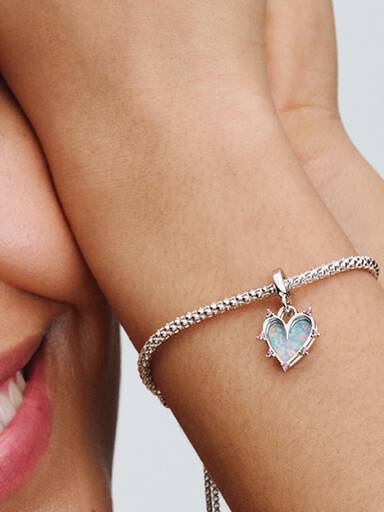 Talisman de tip pandantiv dublu opalescent Prietenie