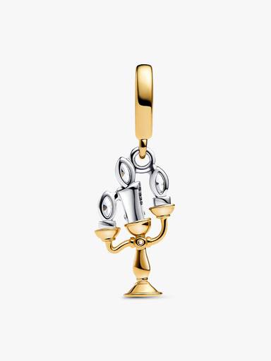Talisman de tip pandantiv cu Lumiere din Frumoasa și Bestia de la Disney