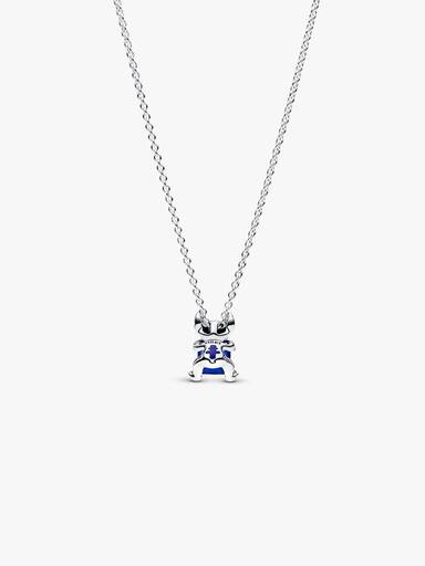 Colier cu Stitch de la Disney, albastru