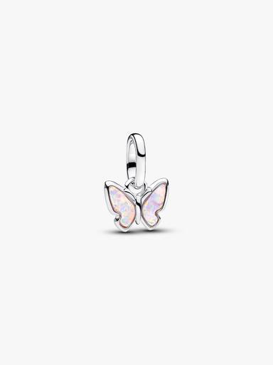 Mini talisman de tip pandantiv cu fluture roz