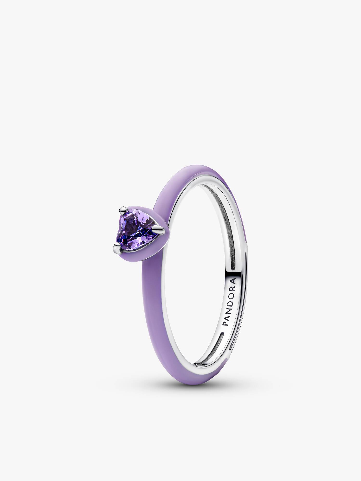 Inel violet cu chakra inimii