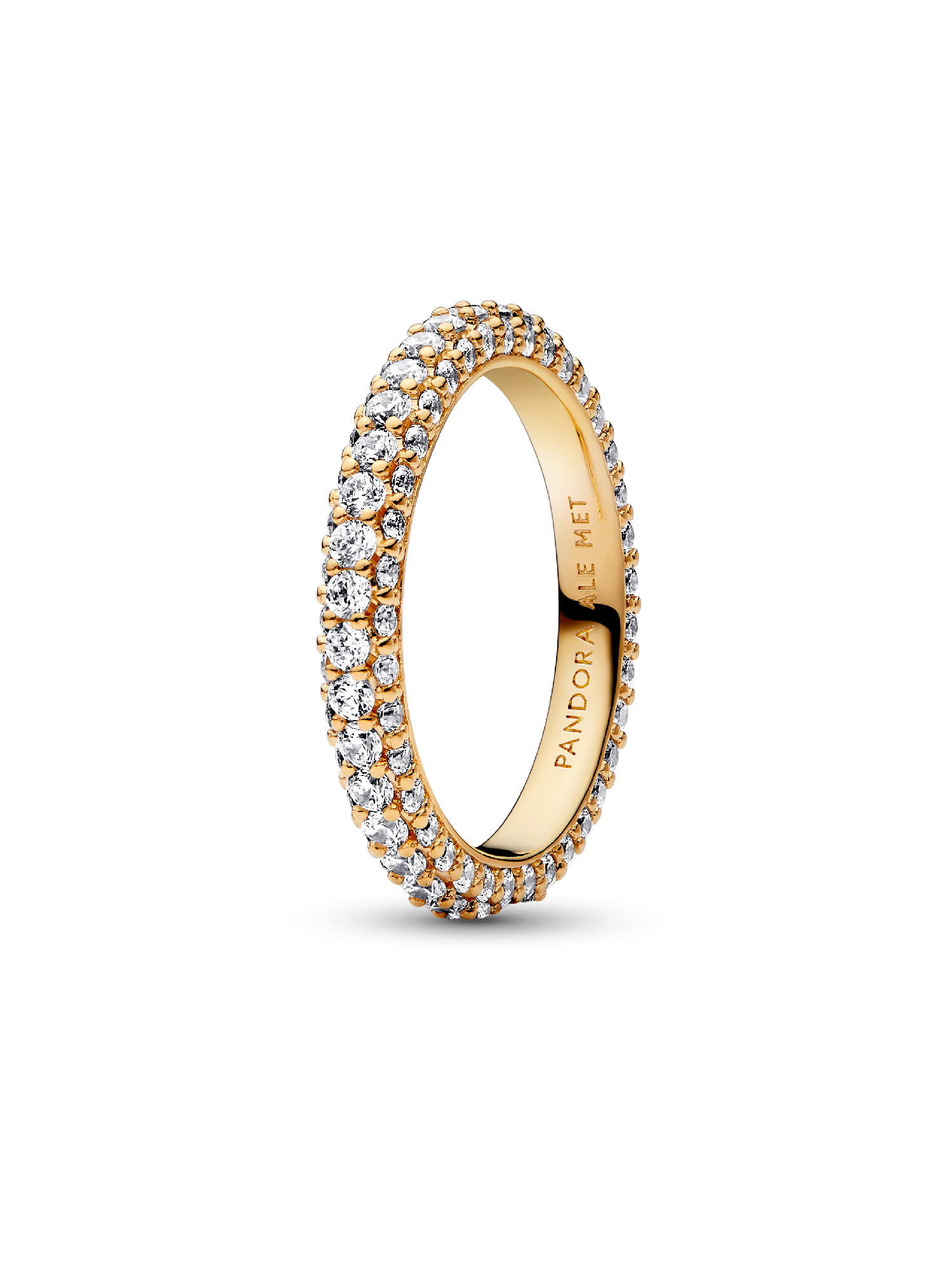 Inel cu un singur rând de pietre pavé Pandora Timeless