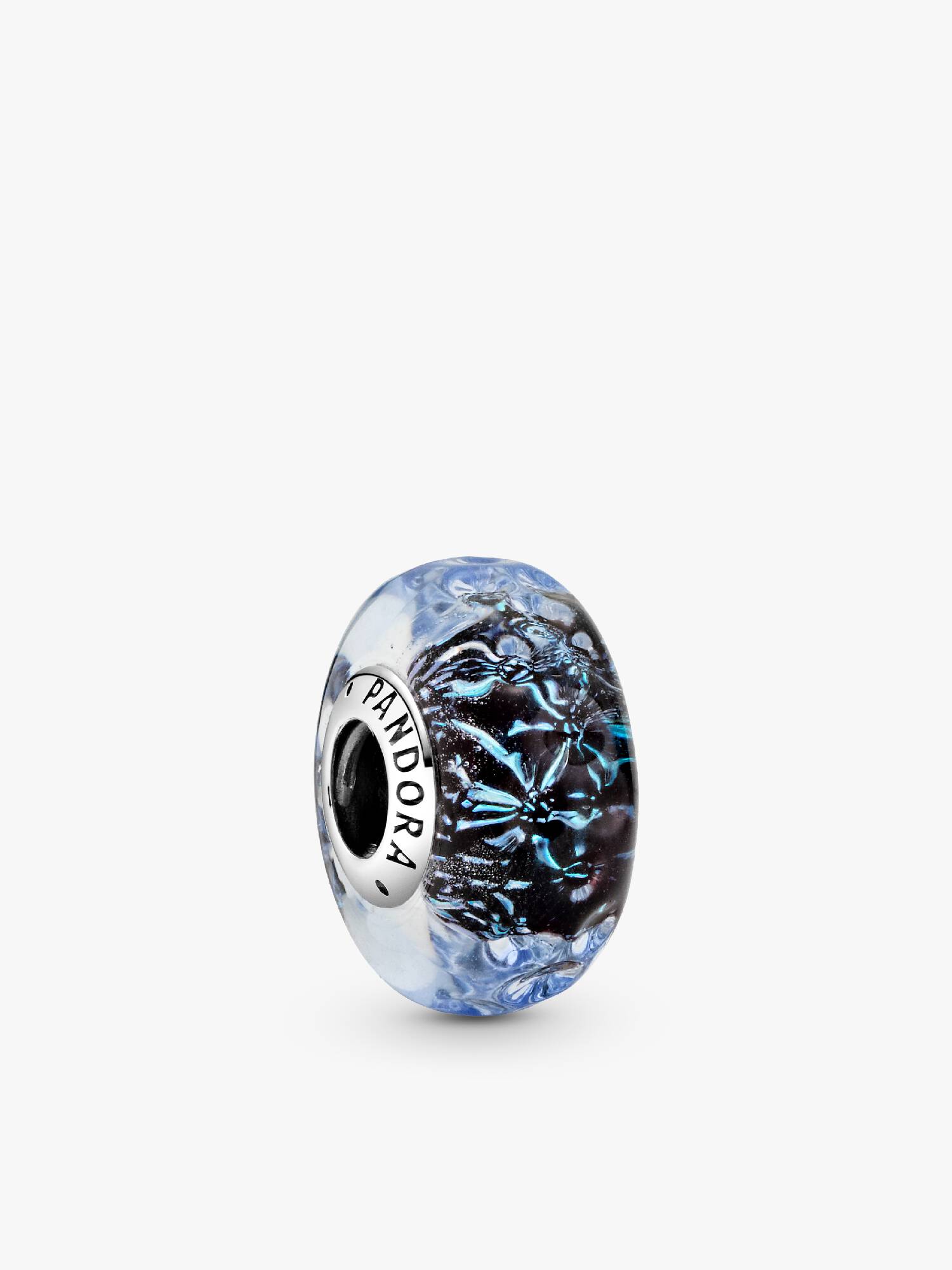 Talisman cu ocean din sticlă de Murano albastru închis