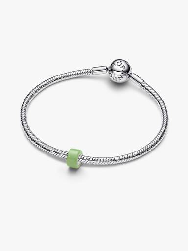 Mini talisman din sticlă de Murano verde