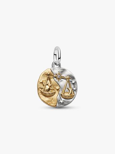 Talisman de tip medalion cu semnul zodiacal Balanță