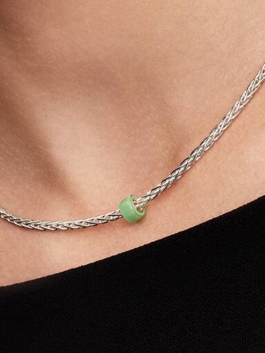 Mini talisman din sticlă de Murano verde
