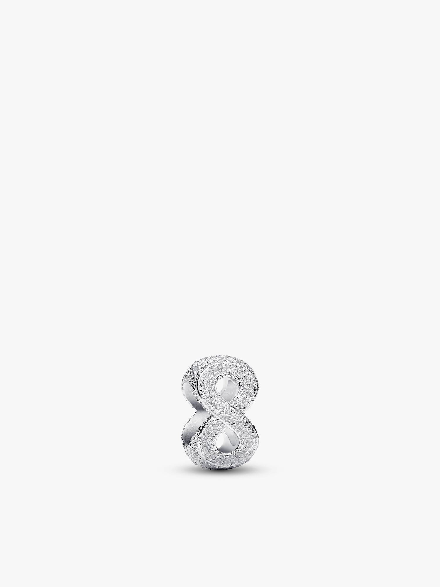 Mini talisman cu simbolul infinitului texturat