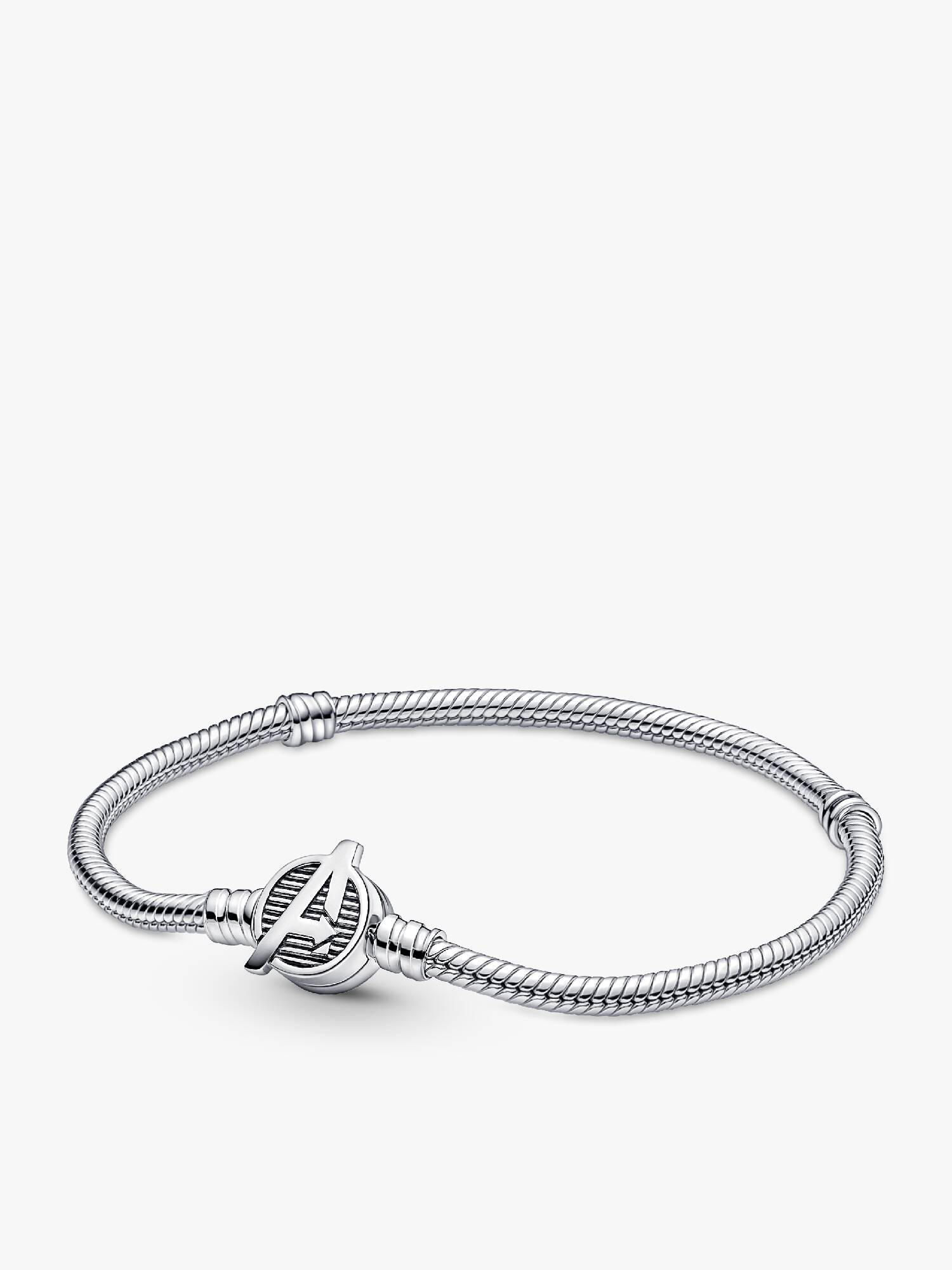 Brățară tip lanț clasic cu închizătoare cu logo Pandora Moments The Avengers de la Marvel