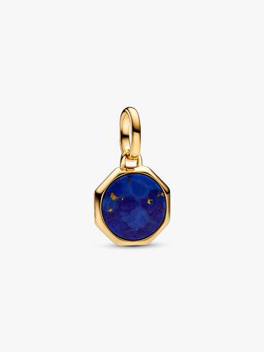 Mini talisman de tip medalion albastru inscripționabil