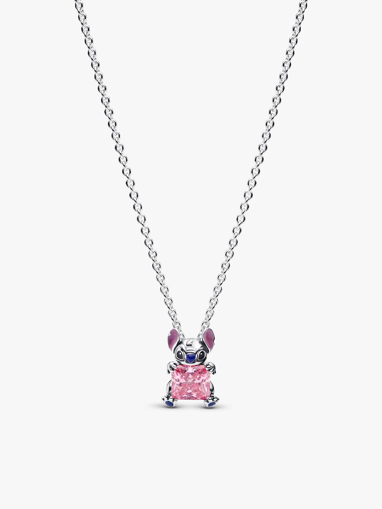 Colier cu Stitch de la Disney, roz