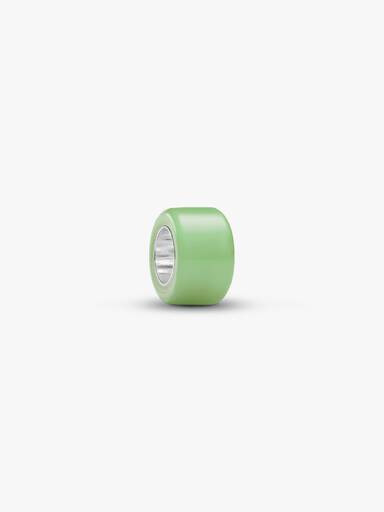 Mini talisman din sticlă de Murano verde