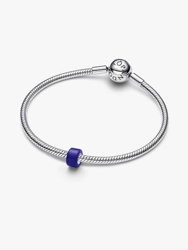 Mini talisman din sticlă de Murano albastră