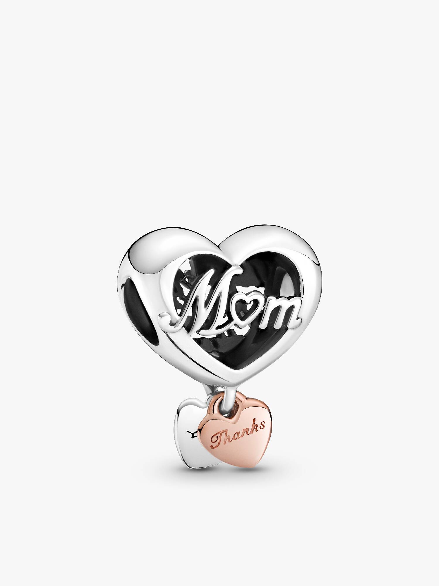 Talisman cu inimioară „Thank You Mum” (Îți mulțumesc, mamă)