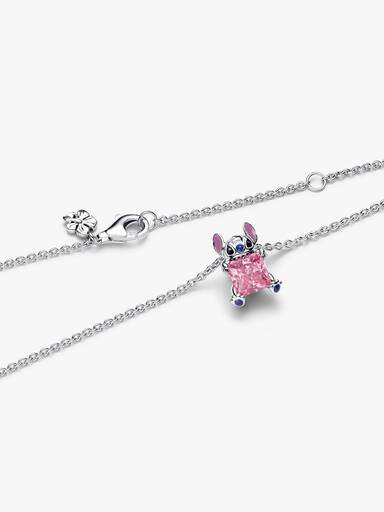 Colier cu Stitch de la Disney, roz