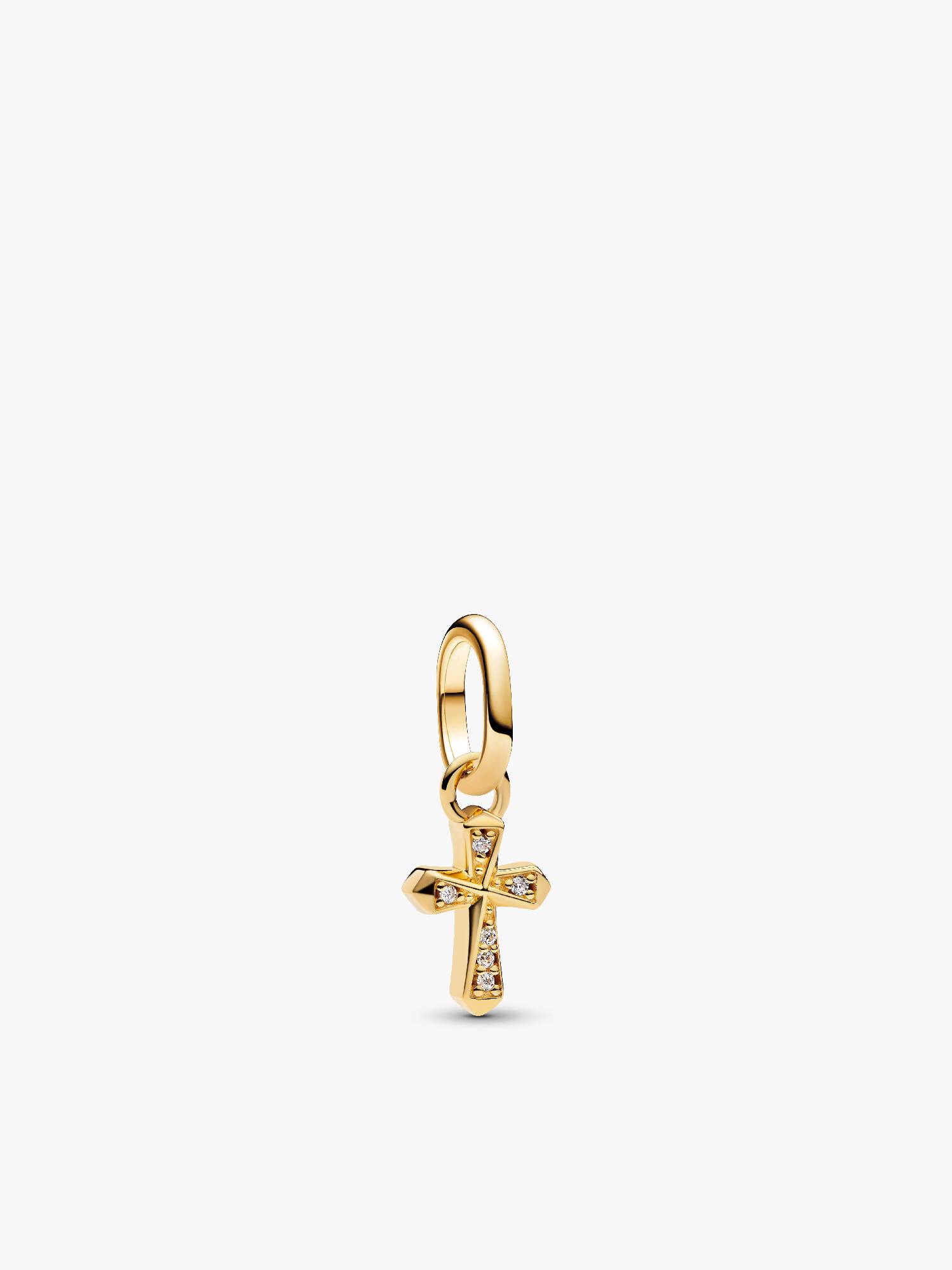 Mini talisman de tip pandantiv cu cruce strălucitoare