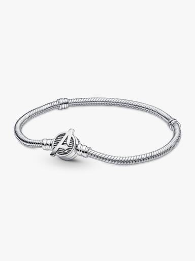 Brățară tip lanț clasic cu închizătoare cu logo Pandora Moments The Avengers de la Marvel