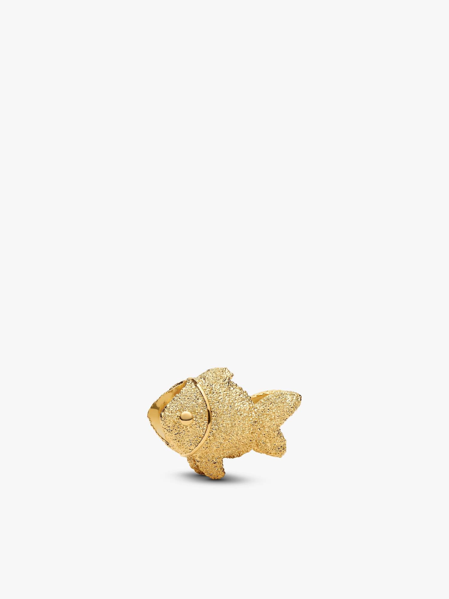 Mini talisman cu pește texturat