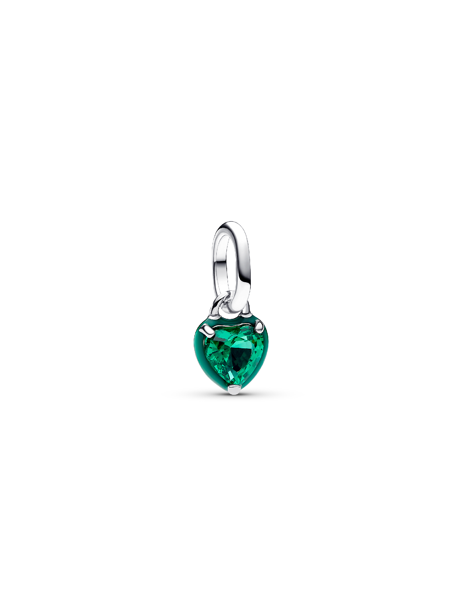 Mini talisman de tip pandantiv cu inimă chakra verde