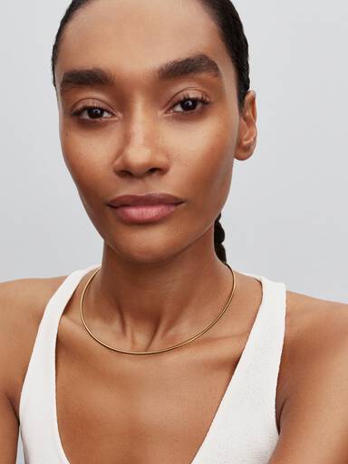 Colier tubular tip choker