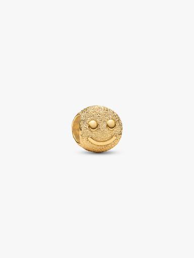 Mini talisman texturat cu față fericită