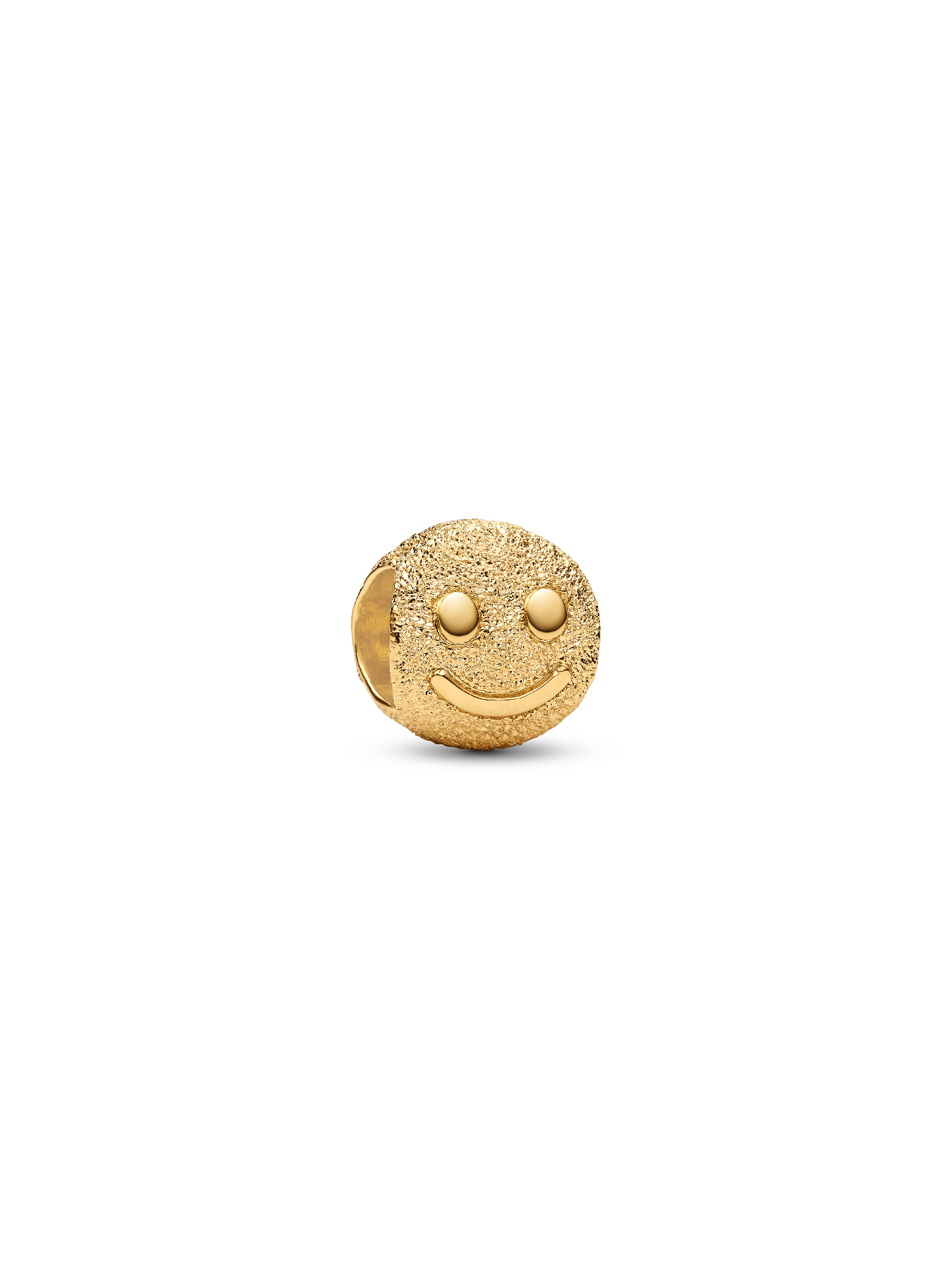 Mini talisman texturat cu față fericită