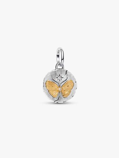 Talisman de tip medalion cu fluture
