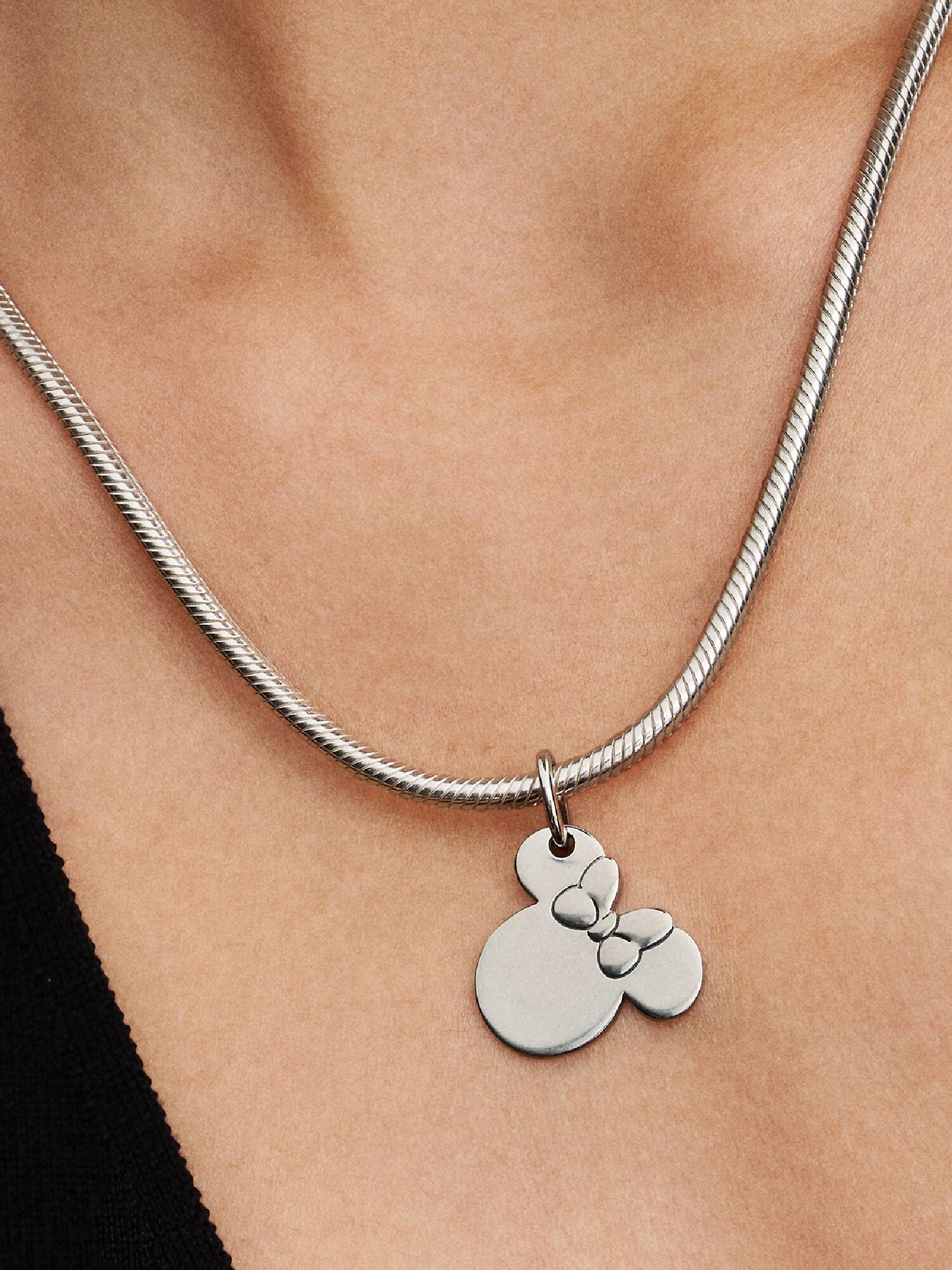 Talisman de tip pandantiv inscripționabil cu Minnie Mouse de la Disney