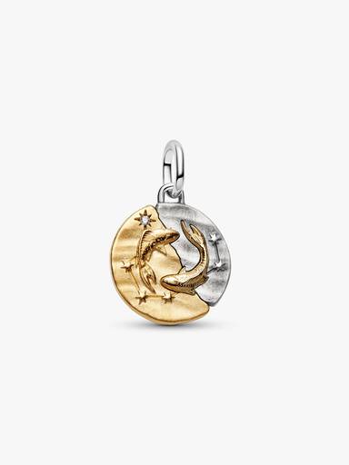 Talisman de tip medalion cu semnul zodiacal Pești